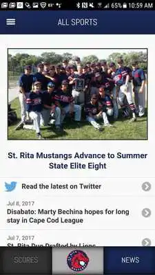 Play St. Rita Mustangs Front Row