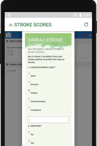 Play STROKE SCORES (Benin, Siriraj, NIHSS) - AIR-CLINIC as an online game STROKE SCORES (Benin, Siriraj, NIHSS) - AIR-CLINIC with UptoPlay