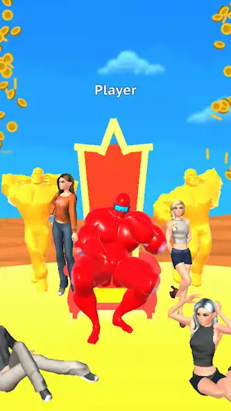 Play Strong Muscle Man Run Race as an online game Strong Muscle Man Run Race with UptoPlay