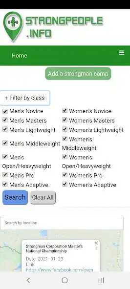 Play Strongpeople.info Strongman Competition Finder as an online game Strongpeople.info Strongman Competition Finder with UptoPlay