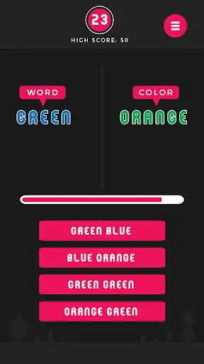 Play Stroop Quiz as an online game Stroop Quiz with UptoPlay