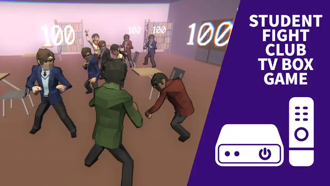 Play Student Fight Club TV Box Game  and enjoy Student Fight Club TV Box Game with UptoPlay
