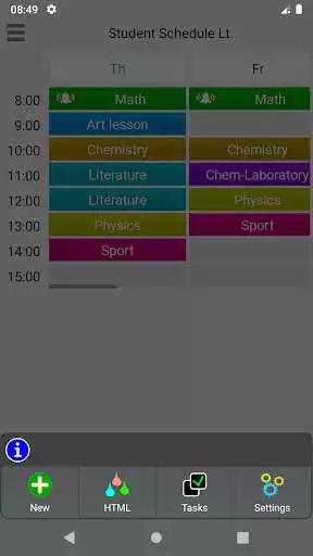 Play Student Schedule Lt. Play Student Schedule Lt.