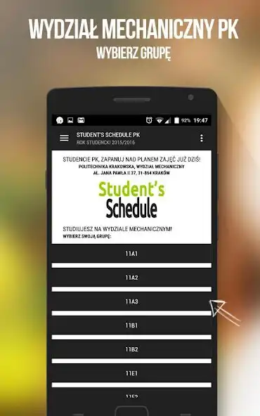 Play Students Schedule PK MECH