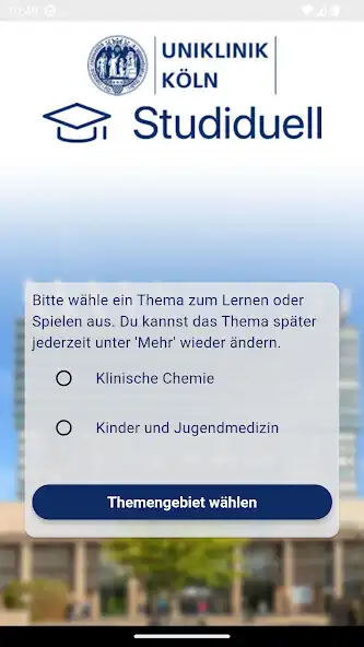 Play Studiduell - Uniklinik Köln as an online game Studiduell - Uniklinik Köln with UptoPlay