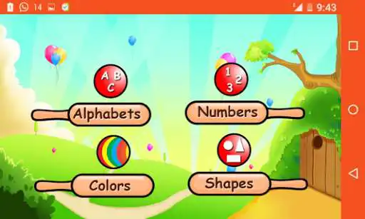 Play Study Alphabets,Shapes,Colors as an online game Study Alphabets,Shapes,Colors with UptoPlay