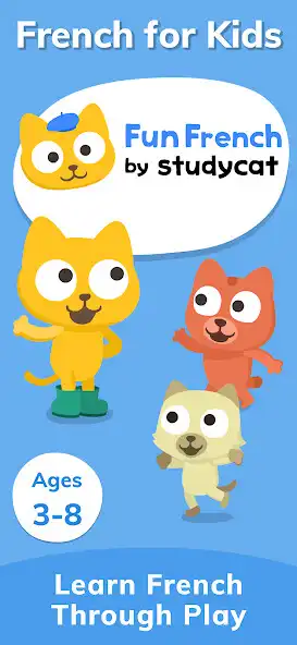 Play Studycat: Kids Learn French  and enjoy Studycat: Kids Learn French with UptoPlay