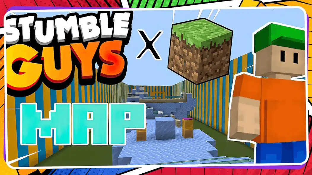 Play Stumble Guys Map for Minecraft  and enjoy Stumble Guys Map for Minecraft with UptoPlay