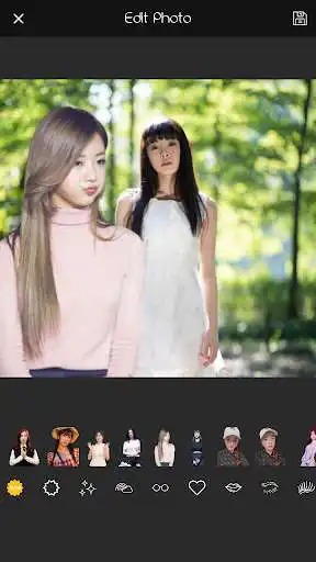 Play Stunning selfie with Bomi as an online game Stunning selfie with Bomi with UptoPlay