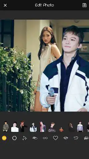 Play Stunning selfie with Chen as an online game Stunning selfie with Chen with UptoPlay