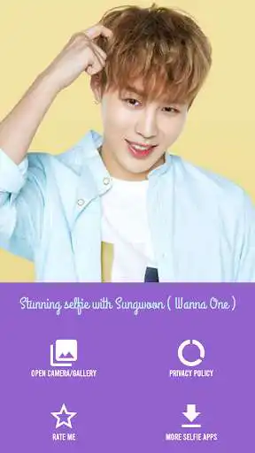 Play Stunning selfie with Sungwoon ( Wanna One ) as an online game Stunning selfie with Sungwoon ( Wanna One ) with UptoPlay