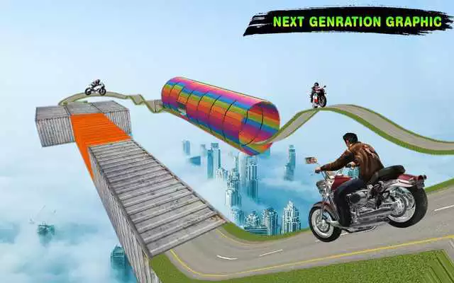 Play stunt bike tricky 2018:  The Big Stunt master