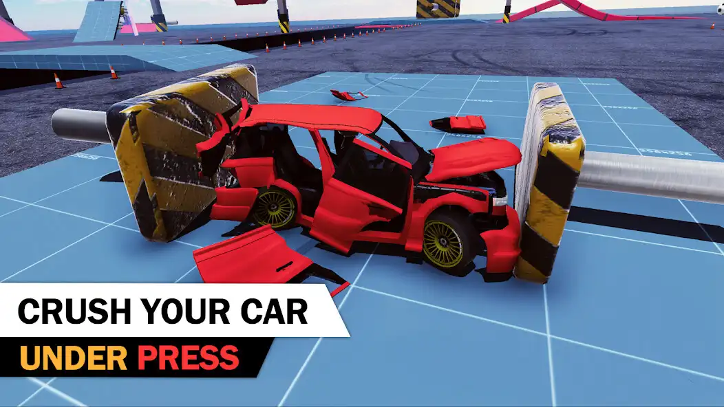Play Stunt Car Crash Simulator as an online game Stunt Car Crash Simulator with UptoPlay