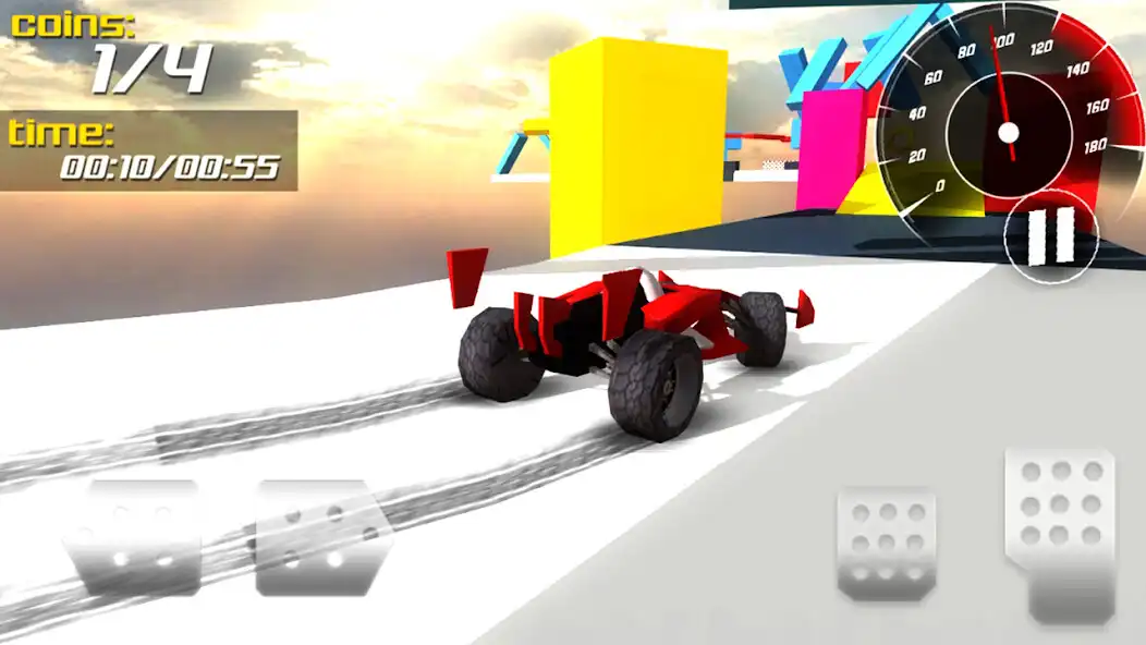 Play Stunt Car Racing 3D as an online game Stunt Car Racing 3D with UptoPlay
