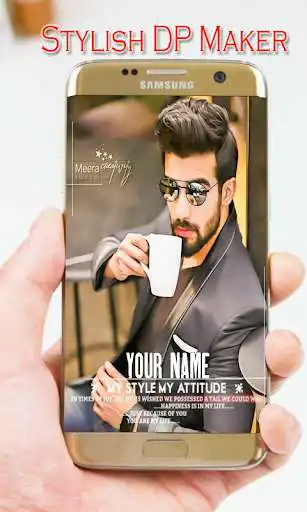 Play Stylish DP Maker With Name  2021 as an online game Stylish DP Maker With Name  2021 with UptoPlay