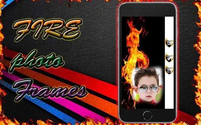 Play Stylish Fire Photo Frame