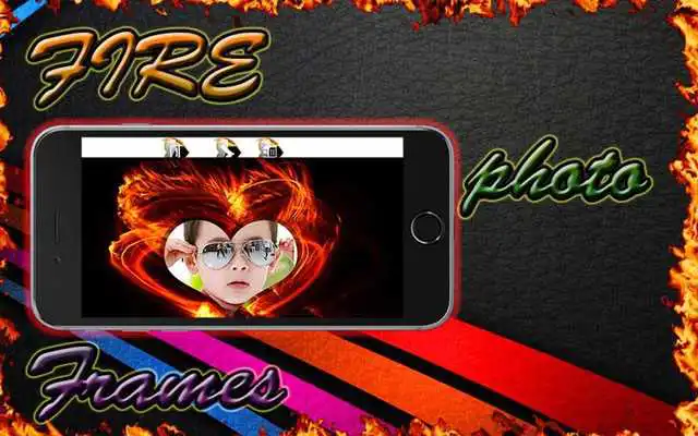 Play Stylish Fire Photo Frame