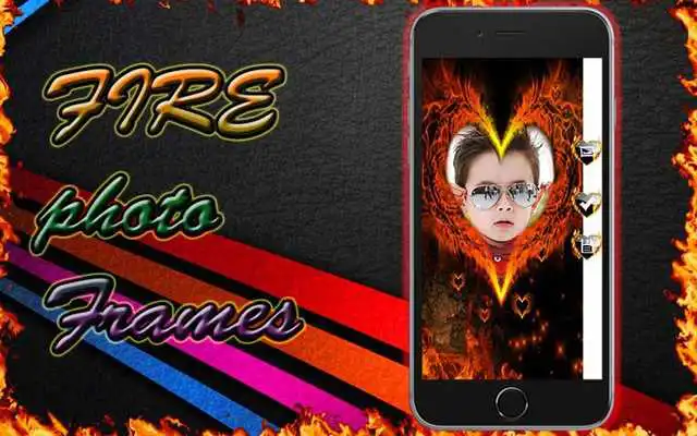 Play Stylish Fire Photo Frame