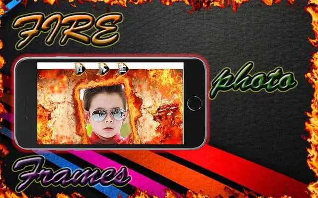 Play Stylish Fire Photo Frame
