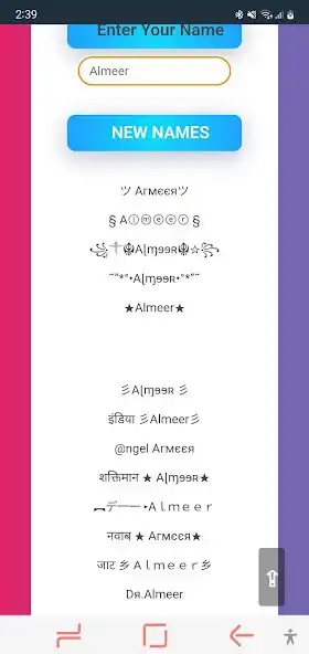 Play Stylish Names  and enjoy Stylish Names with UptoPlay