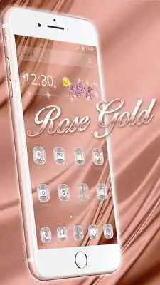 Play Stylish Rose Gold Silk Theme