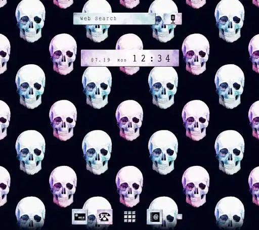 Play Stylish Wallpaper Skull Pattern Theme Play Stylish Wallpaper Skull Pattern Theme