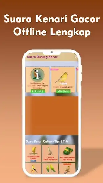 Play Suara Kenari Offline Mp3 as an online game Suara Kenari Offline Mp3 with UptoPlay