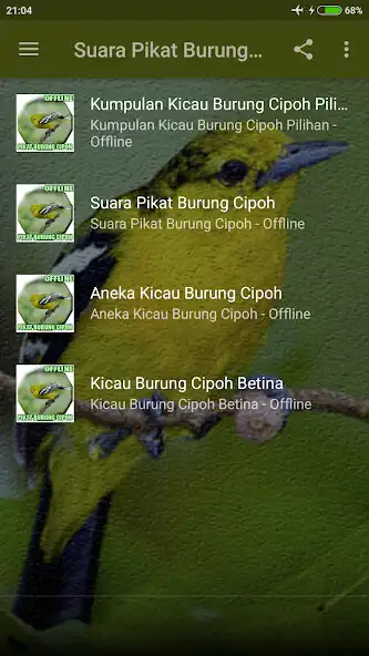 Play Suara Pikat Burung Cipoh Ampuh as an online game Suara Pikat Burung Cipoh Ampuh with UptoPlay
