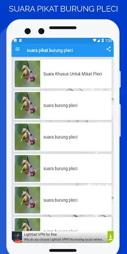 Play Suara Pikat Burung Pleci as an online game Suara Pikat Burung Pleci with UptoPlay