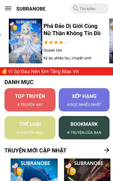 Play SUBRANOBE-Tiểu thuyết song ngữ as an online game SUBRANOBE-Tiểu thuyết song ngữ with UptoPlay