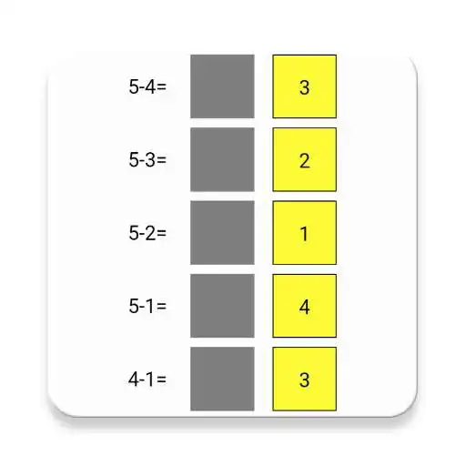 Play Subtraktion - under 5  and enjoy Subtraktion - under 5 with UptoPlay