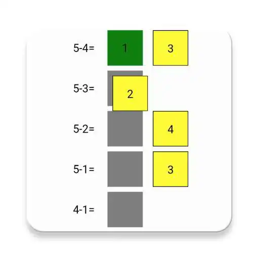 Play Subtraktion - under 5 as an online game Subtraktion - under 5 with UptoPlay