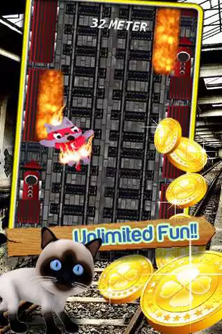 Play Subway Cat Jump as an online game Subway Cat Jump with UptoPlay