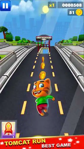 Play Subway  cat run and jump  and enjoy Subway  cat run and jump with UptoPlay