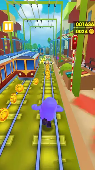 Play Subway Fall Run Guys as an online game Subway Fall Run Guys with UptoPlay