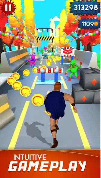 Play Subway Gold Hercules Runner IV as an online game Subway Gold Hercules Runner IV with UptoPlay