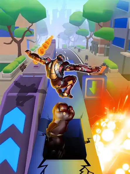 Play Subway Iron Hero Man Runner  and enjoy Subway Iron Hero Man Runner with UptoPlay