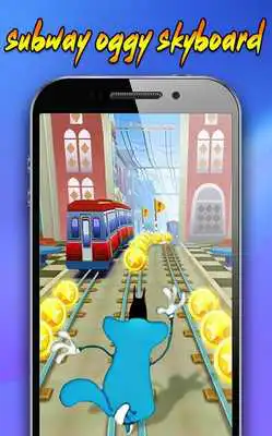 Play Subway Oggy Skyboard