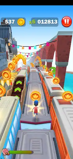 Play Subway Paw Rush Ryder Runner as an online game Subway Paw Rush Ryder Runner with UptoPlay