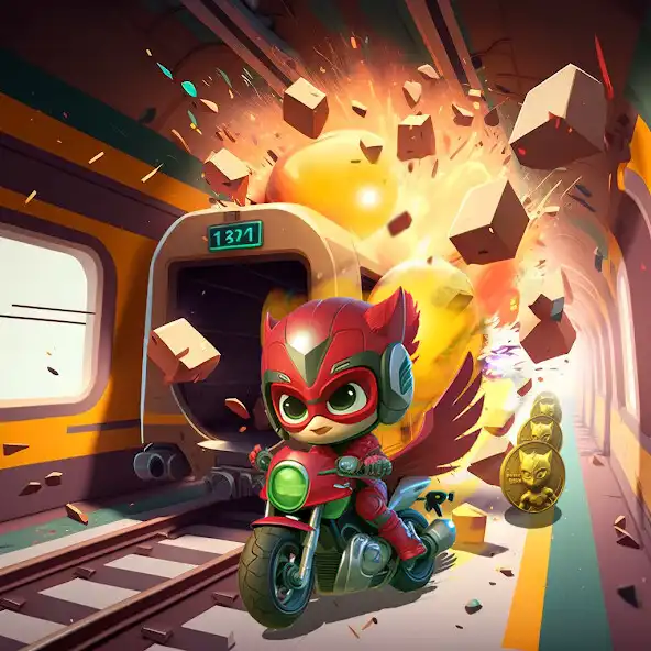 Play Subway Pj Moonlight Hero Mask as an online game Subway Pj Moonlight Hero Mask with UptoPlay