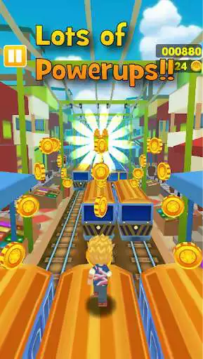 Play Subway Sky Surface: Royal Subway Princess Runner as an online game Subway Sky Surface: Royal Subway Princess Runner with UptoPlay