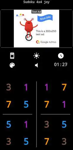 Play sudoku 4x4 joy as an online game sudoku 4x4 joy with UptoPlay