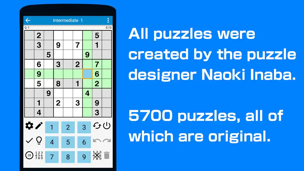 Play Sudoku - 5700 original puzzles  and enjoy Sudoku - 5700 original puzzles with UptoPlay