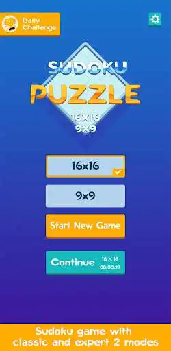 Play Sudoku -Classic & 16x16 Puzzle  and enjoy Sudoku -Classic & 16x16 Puzzle with UptoPlay