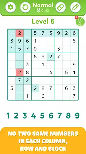 Play Sudoku - Classic Brain Puzzle as an online game Sudoku - Classic Brain Puzzle with UptoPlay