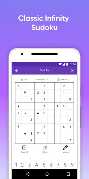 Play Sudoku classic infinite puzzle  and enjoy Sudoku classic infinite puzzle with UptoPlay