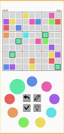 Play Sudoku Color as an online game Sudoku Color with UptoPlay