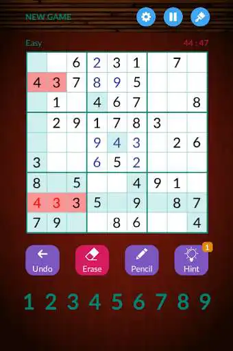 Play Sudoku Easy - Hard as an online game Sudoku Easy - Hard with UptoPlay