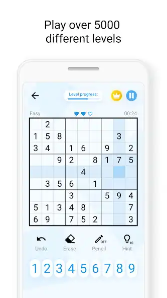 Play Sudoku: Logic Number Game as an online game Sudoku: Logic Number Game with UptoPlay