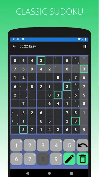 Play Sudoku - Offline Sudoku Puzzle  and enjoy Sudoku - Offline Sudoku Puzzle with UptoPlay